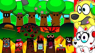 Sprunki MR TREE FAMILY got SCARY [upl. by Anada]