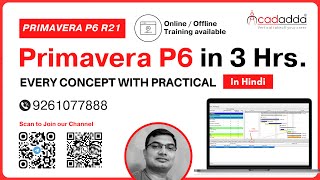 Primavera P6 Project Management in Hindi  Primavera P6 Tutorial  Online Primavera P6 R22 Training [upl. by Aekin]