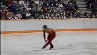 Brian Orser CAN  1988 Calgary Figure Skating Mens Long Program US ABC [upl. by Haeluj]