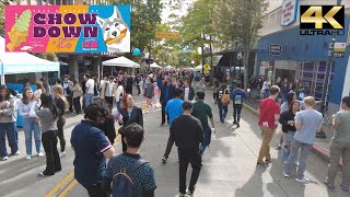 CHOW DOWN amp STREET PARTY  SEATTLE U DISTRICT WALK  4K 60 🎧 [upl. by Peper]