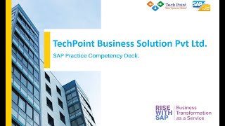 TECHPOINT BSPL SAP Gold Partner Corporate DeckFull [upl. by Arikaahs757]