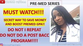 SHOULD YOU DO A PREMED SCHOOL POST BACC PROGRAM  MOM in MED SCHOOL [upl. by Amikan336]