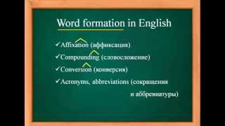 Введение в СЛОВООБРАЗОВАНИЕ в английском языке  видеоурок [upl. by Dido]