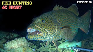 NIGHT SPEARFISHING EPISODE 98  FISH HUNTING AT NIGHT [upl. by Zicarelli717]