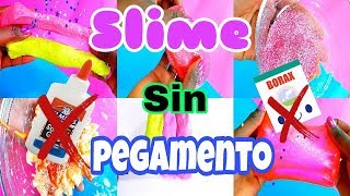 SLIME SIN PEGAMENTO Y SIN BORAX ♥ HAZ SLIME con UN INGREDIENTE ♥ Maipu [upl. by Noxid736]