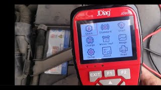 JDiag JD908B OBD2 Scan Tool  Professional Battery Tester [upl. by Cchaddie771]