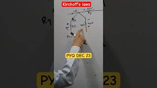 Kirchoffs laws  kvl amp kcl  PYQ DEC 23 firstyearengg dccircuits [upl. by Goda]