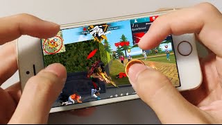 Iphone 6 Free Fire Gameplay test full max settings HUDDPI MACRO 1 gb old testing rose color [upl. by Andie]