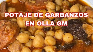 POTAJE DE GARBANZOS EN OLLA GM [upl. by Laurentium]