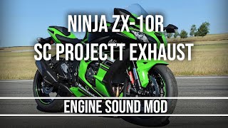 Kawasaki Ninja ZX10R SC Project Exhaust Sound Mod  FiveM  GTA 5 V [upl. by Enneiviv]