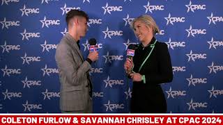 Coleton Furlow amp Savannah Chrisley at CPAC in DC 2024 [upl. by Blaze635]