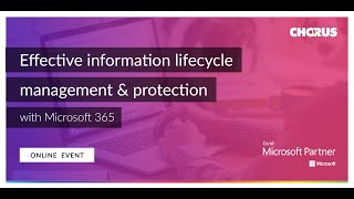 Effective information lifecycle management with Microsoft 365 [upl. by Kristal]