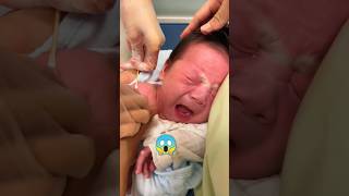 Cutebaby 🥰 Baby injection push vedio 😱 baby babyinjection shots babycrying babycryingsound [upl. by Draneb978]