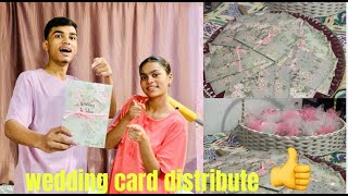 Wedding Card Distribute Saab Ko Shadi Par Bola Liya [upl. by Dominique]