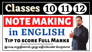 How to write Note making in English  Note making in 12th English  Note making in 10th English [upl. by Merill]