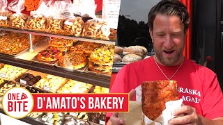 Barstool Pizza Review  DAmatos Bakery Chicago IL [upl. by Nudnarb558]