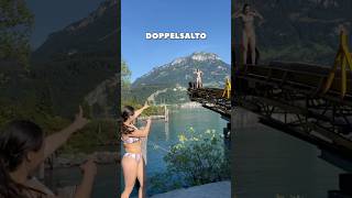 Endlich habe ich es geschafft😍 backflip wasser sprungturm flip trick [upl. by Etteluap]