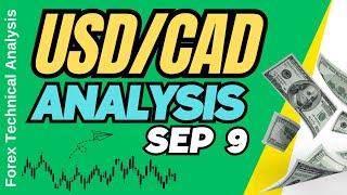 USD CAD Technical Analysis for September 9 2024 [upl. by Ahsuatal]