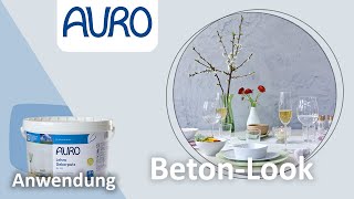 AURO Anwendung BetonLook [upl. by Ankeny808]