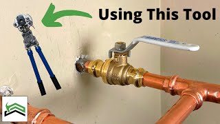 How To Install a Main Water Shutoff  NIBCO Press Fittings [upl. by Scornik245]