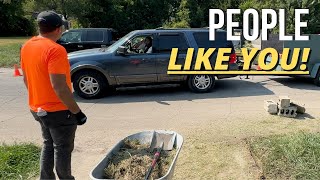 Neighbor PULLS UP on me YELLING while helping out a family IN NEED [upl. by Fleischer]