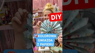 🆘KOLOROWA OZDOBA Z PAPIERU diy homedecor decoration diycrafts diycraft craft crafts xmas [upl. by Asehr317]