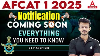 AFCAT 1 2025 Notification  All About AFCAT 2025 Exams  By Harsh Sir [upl. by Liederman885]