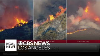 Three fires continue to burn in Southern California [upl. by Alysoun252]