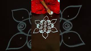 Simple Easy Rangoli Design [upl. by Airetahs58]