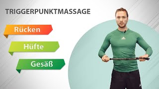 Triggerpunktmassage Rücken und Hüfte  Triggerpunkte selbst behandeln  SAPURA THERAPIE [upl. by Yauqram]