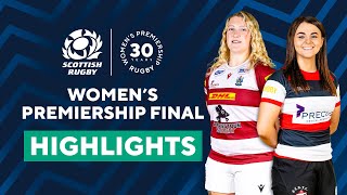 HIGHLIGHTS  Scottish Rugby Women’s Premiership 202324 Final  Watsonian FC v Stirling County [upl. by Stanly292]