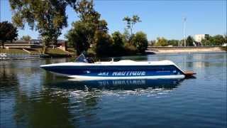 1990 Ski Nautique Blue Teal Silver Cloud On Water [upl. by Acissaj75]