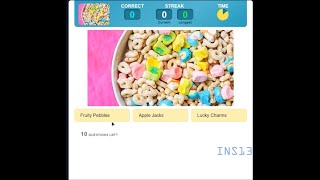 Trivia Quizzes  Name That Breakfast Cereal  Cool Math Games [upl. by Faulkner]