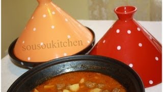 Tajine de boulettes de viande hachéetajine kefta طجين بالكفتة  Meat ball tagine [upl. by Aneem]