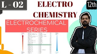 Electrochemistry।Class 12 Lecture 2। Electrochemical series।Nernst equation।Gibbs free energy [upl. by Mutua]