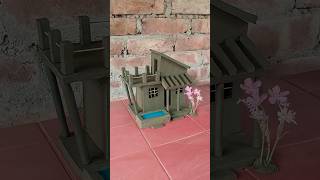 Miniature clay house 🏠 ll clayhouse mudhouse [upl. by Zinck]