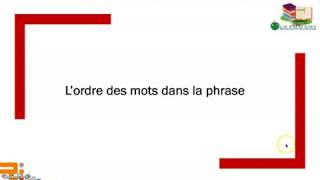 Woordvolgorde in een Franse zin  Ordre des mots dans une phrase française [upl. by Enidlareg]