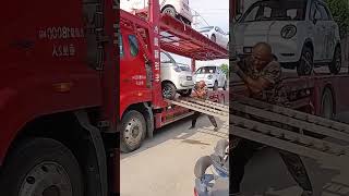 Unloading process of mini elderly car [upl. by Ledairam]