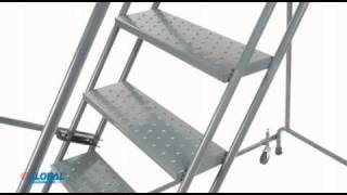 Industrial Steel Rolling Ladders [upl. by Leumek]