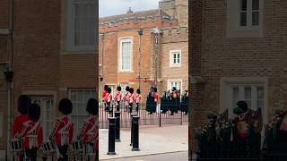 changingoftheguard kingsguard royalguards royalkingsguards royalband london royal viralvideo [upl. by Ahsauqal]