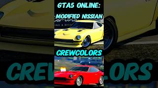 NEW GTA 5 CUSTOM CREW COLORS for Karin 190Z HEX CODES [upl. by Nysilla]