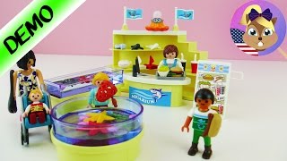 PLAYMOBIL AQUARIUM SHOP Family Fun 9061  Small store next to the aquarium  Play with me [upl. by Ennoirb890]