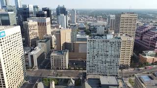 Edmonton Alberta Downtown Drone [upl. by Nivahb789]