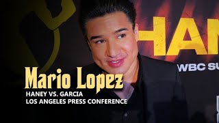 Mario Lopez Shares The Tension He Felt On Stage During HaneyGarcia [upl. by Nnairam]