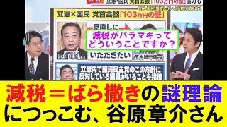 減税がばら撒きだという発言に突っ込む、谷原章介さん 政治 ニュース 自民党 石破茂 [upl. by Refenej]