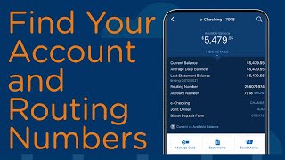 Where Are My Account and Routing Numbers  Navy Federal Mobile App [upl. by Assetak]