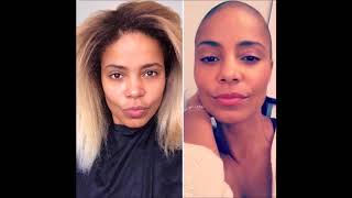 SANAA LATHAN Shaved Off All Her Hair For New Role  Netflixs Nappily Ever After VIDEO [upl. by Aciretehs]