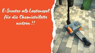 Wohnmobil Chemie Toilette einfache entleerung mit dem EScooter [upl. by Eltsyrk704]