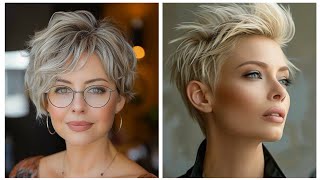 Best pixie cuts 2024  boycut hair style  short layered Bob Pixie Haircut 2024 [upl. by Elum]