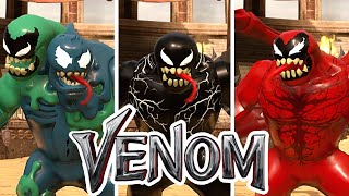 Venom Trilogy  Every Character Powers and Abilties in LEGO Video Game [upl. by Trula]